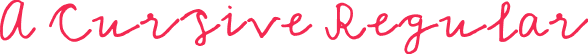 A Cursive Regular